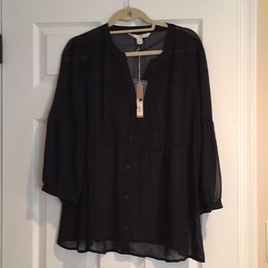 NEW - Lauren Conrad sheer blouse